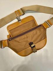 Prada Re-Nylon and leather shoulder bag 2VH176 brown - 18cm - 5