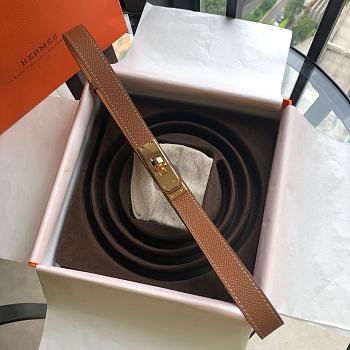 Hermes Kelly 18mm brown belt