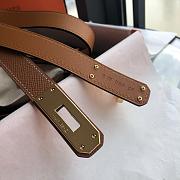 Hermes Kelly 18mm brown belt - 6