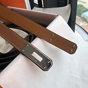 Hermes Kelly 18mm brown belt - 2