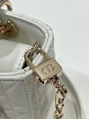 Dior Lady D-Joy Micro Bag White Patent Cannage Lambskin 16cm - 6