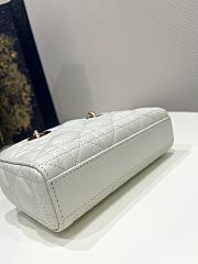 Dior Lady D-Joy Micro Bag White Patent Cannage Lambskin 16cm - 5