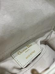 Dior Lady D-Joy Micro Bag White Patent Cannage Lambskin 16cm - 3