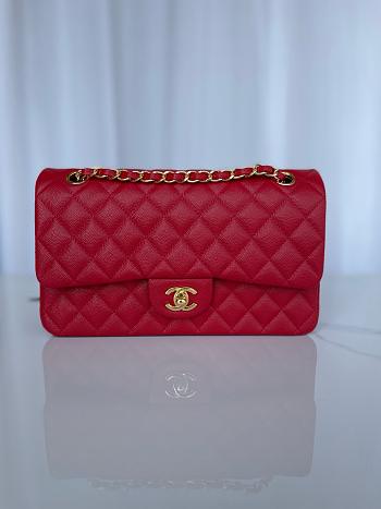 Chanel Flap Red Cavier Bag 25cm
