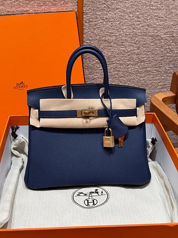 Hermes Birkin Small Bag Sapphire Blue 25cm