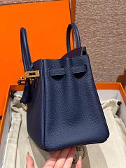 Hermes Birkin Small Bag Sapphire Blue 25cm - 6