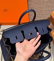 Hermes Birkin Small Bag Sapphire Blue 25cm - 5