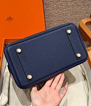 Hermes Birkin Small Bag Sapphire Blue 25cm - 4