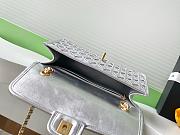 Chanel small flap bag metallized braided calfskin in silver - 15x25x8cm - 6