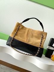 Chanel 25a Shopping Bag Beige & Black - 36x24x12cm - 3