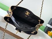 Chanel 25a Shopping Bag Beige & Black - 36x24x12cm - 6