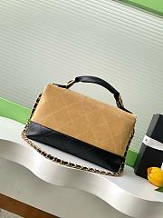 Chanel 25a Small Shopping Bag Beige & Black - 29x18x8cm - 4