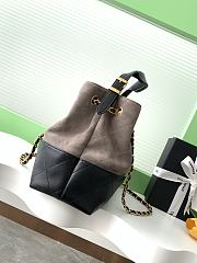 Chanel 25a Shopping Bag Grey & Black - 36x24x12cm - 4