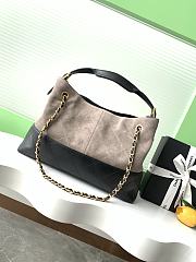 Chanel 25a Shopping Bag Grey & Black - 36x24x12cm - 3