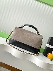 Chanel 25a Small Shopping Bag Grey & Black - 29x18x8cm - 5