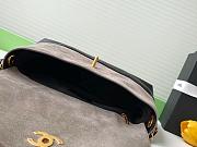 Chanel 25a Small Shopping Bag Grey & Black - 29x18x8cm - 3