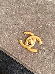Chanel 25a Small Shopping Bag Grey & Black - 29x18x8cm - 2