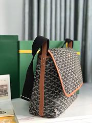 Goyard Capetien MM Messenger Bag Black & Tan - 39x13x26cm - 5