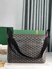 Goyard Capetien MM Messenger Bag Black & Tan - 39x13x26cm - 2