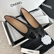 Chanel Lambskin Patent Cap Toe Ballerina Flats - 4