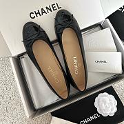 Chanel Lambskin Patent Cap Toe Ballerina Flats - 3