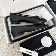 Chanel Lambskin Patent Cap Toe Ballerina Flats - 2