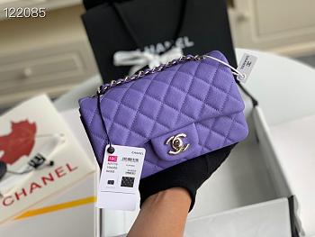 Chanel Caviar Flap bag 20cm Purple