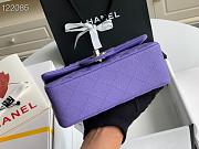 Chanel Caviar Flap bag 20cm Purple - 6