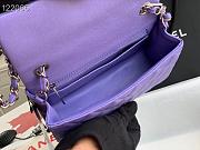 Chanel Caviar Flap bag 20cm Purple - 5