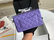 Chanel Caviar Flap bag 20cm Purple - 4