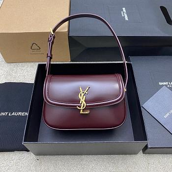 YSL SOLFERINO mini in BOX ROUGE CABERNET - 19x12x7.5cm