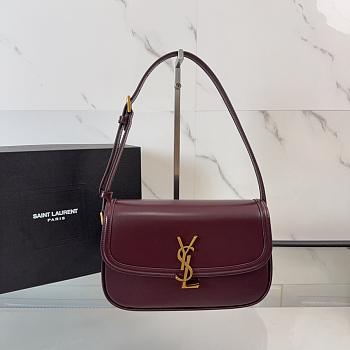 YSL SOLFERINO small in BOX ROUGE CABERNET - 24.5x15x8.5cm