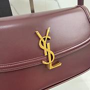YSL SOLFERINO small in BOX ROUGE CABERNET - 24.5x15x8.5cm - 6