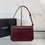 YSL SOLFERINO small in BOX ROUGE CABERNET - 24.5x15x8.5cm - 4