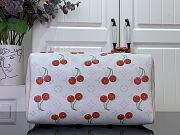 Louis Vuitton x Takashi Murakami Cherry Speedy Soft Bandouliere 30 White Monogram - 30x21x17cm - 5