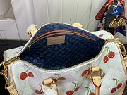 Louis Vuitton x Takashi Murakami Cherry Speedy Soft Bandouliere 30 White Monogram - 30x21x17cm - 2