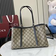 Gucci GG Emblem small tote bag beige & black - 31x18.5x11.5cm - 5