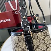 Gucci GG Emblem small tote bag beige & black - 31x18.5x11.5cm - 4