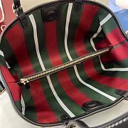Gucci GG Emblem small tote bag beige & black - 31x18.5x11.5cm - 2