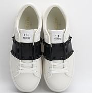 Valentino Garavani Rockstud Untitled white calfskin sneaker - 5