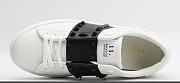 Valentino Garavani Rockstud Untitled white calfskin sneaker - 4