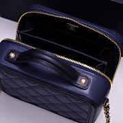 Chanel Small Cosmetic bag 18cm Navy Blue - 6