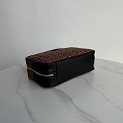 Miumiu Beau tartan top-handle bag with leather details 34cm - 6