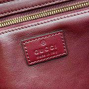 Gucci Siena small shoulder bag Rosso Ancora red leather - 22.5x14x8cm - 4