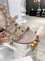Valentino Garavani Rockstud Calfskin Ankle Strap Sandal 60 Mm - 6