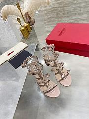 Valentino Garavani Rockstud Calfskin Ankle Strap Sandal 60 Mm - 3