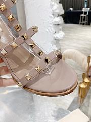 Valentino Garavani Rockstud Calfskin Ankle Strap Sandal 90 Mm - 2