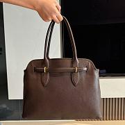 Miumiu Adventure Large Leather Shoulder Bag in Brown - 40x31x13cm - 6