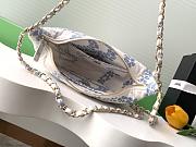 Chanel Hobo Bag Printed Denim White & Blue - 29cm - 4