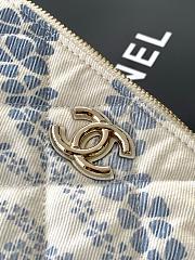 Chanel Hobo Bag Printed Denim White & Blue - 29cm - 2
